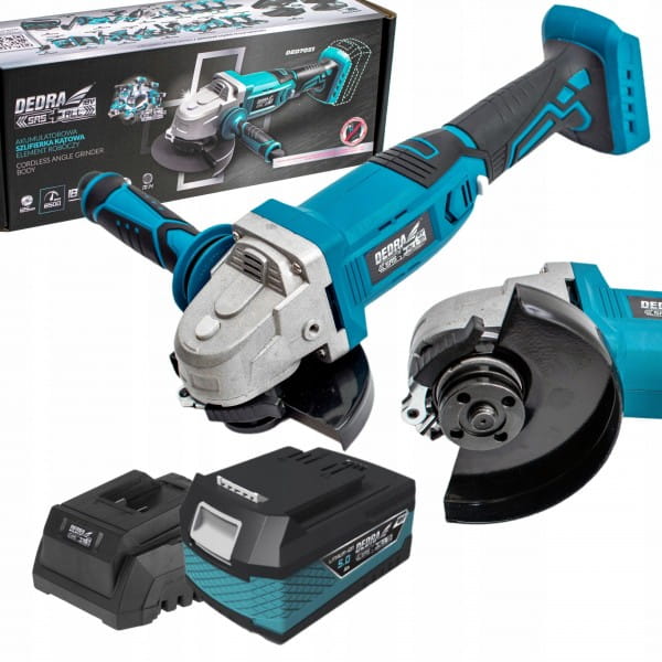 DEDRA DED7051 SZLIFIERKA KĄTOWA AKUMULATOROWA LI-ION 18V +ŁADOWARKA +5AH