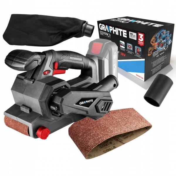 GRAPHITE SZLIFIERKA TAŚMOWA AKU ENERGY 18V 58GE136