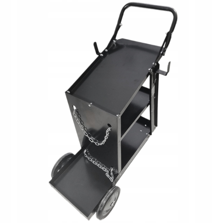 WÓZEK SPAWALNICZY DO SPAWAREK Z 4 PÓŁKAMI STABILNY MOBILNY PÓŁKA NA BUTLĘ