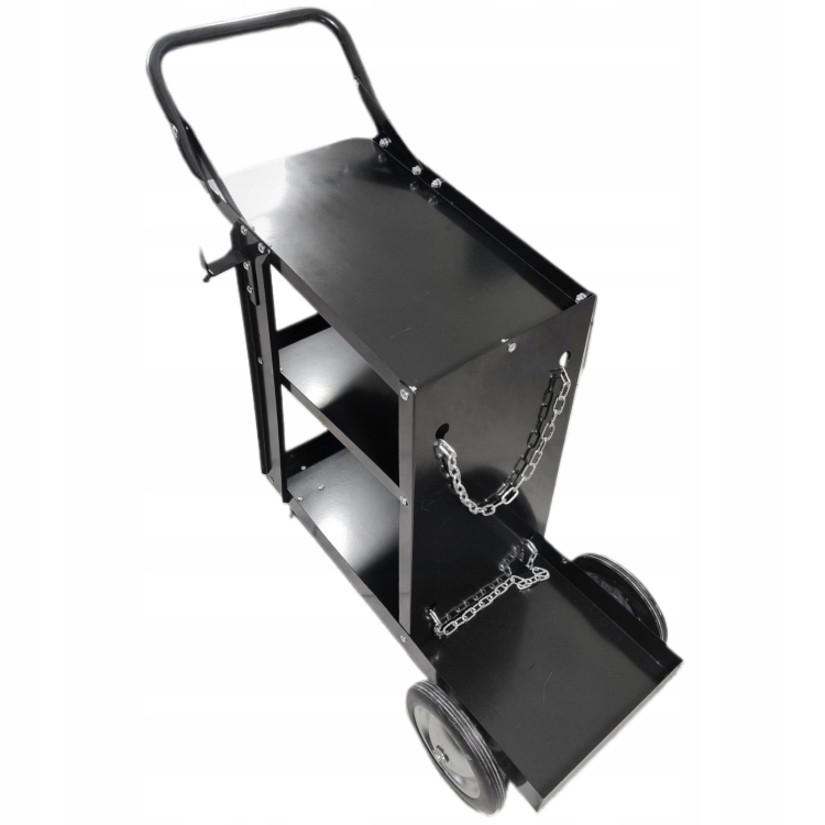 WÓZEK SPAWALNICZY DO SPAWAREK Z 4 PÓŁKAMI STABILNY MOBILNY PÓŁKA NA BUTLĘ