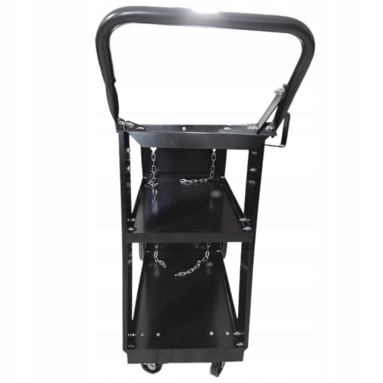 WÓZEK SPAWALNICZY DO SPAWAREK Z 4 PÓŁKAMI STABILNY MOBILNY PÓŁKA NA BUTLĘ