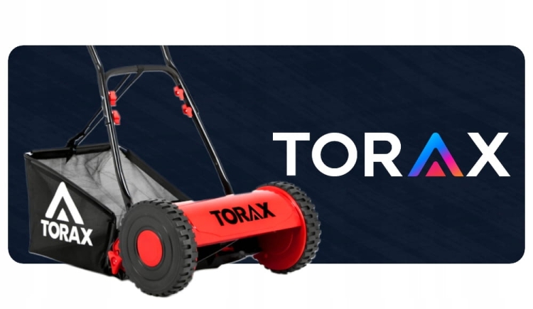 KOSIARKA RĘCZNA PCHANA MECHANICZNA BĘBNOWA TORAX TK300 + KOSZ 30CM 14-47 MM