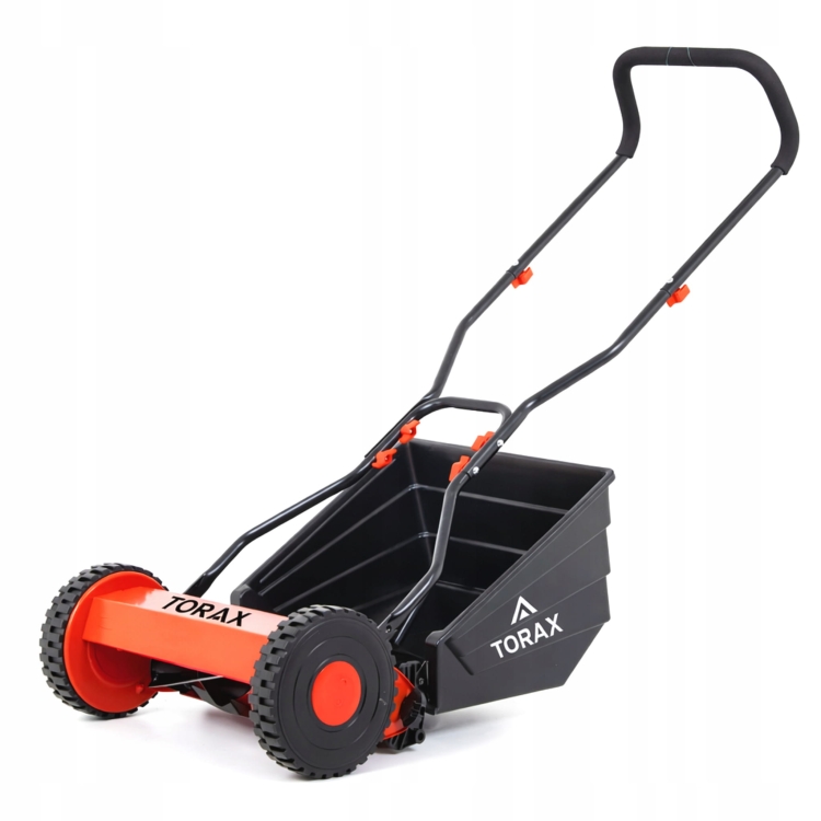 KOSIARKA RĘCZNA BĘBNOWA TK380 MECHANICZNA WRZECIONOWA KOSZ 18L PCHANA 38cm