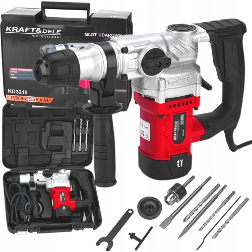 WIERTARKA MŁOTOWIERTARKA MŁOT UDAROWY SDSPLUS 2800W 6J DŁUTA WIERTŁA KD3210