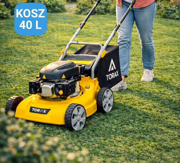 KOSIARKA SPALINOWA 4KM DO TRAWY KOSZ 41CM MOCNA LEKKA REGULACJA 2 X NÓŻ