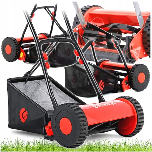KOSIARKA RĘCZNA PCHANA MECHANICZNA BĘBNOWA TKR300 Z KOSZEM 30CM 14-47 MM