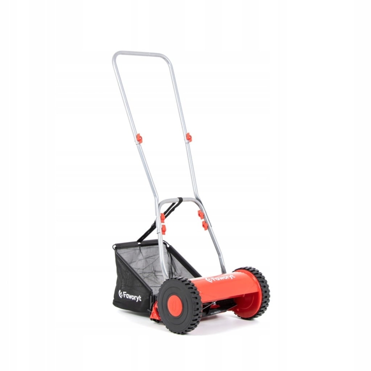 KOSIARKA RĘCZNA PCHANA MECHANICZNA BĘBNOWA TKR300 Z KOSZEM 30CM 14-47 MM