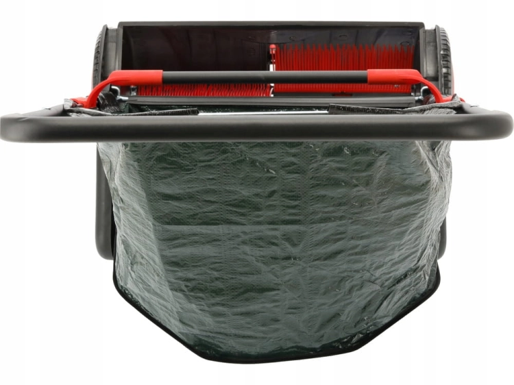 ZAMIATARKA RĘCZNA ZBIERACZ DO TRAWY I LIŚCI 53 CM Z KOSZEM 100L 4 SZCZOTKI