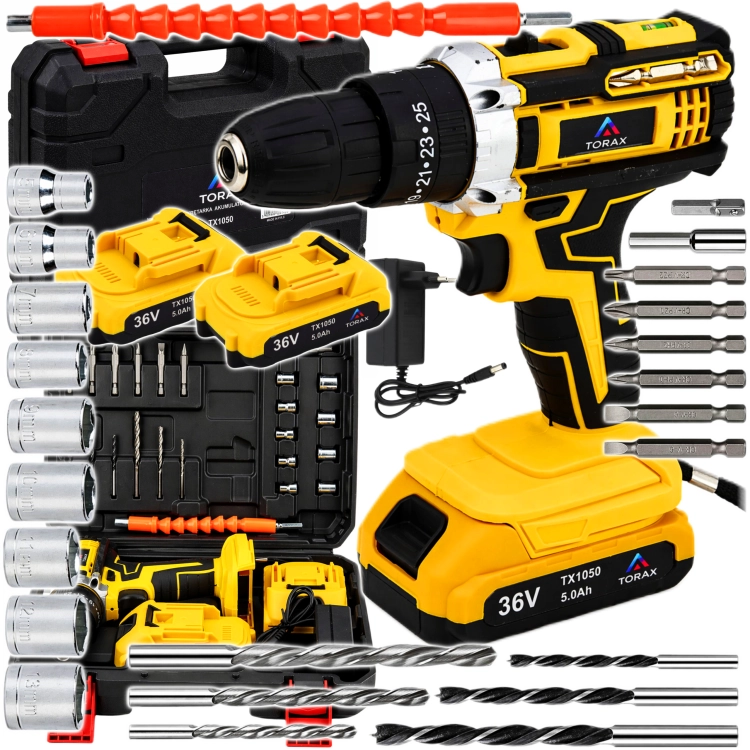 WIERTARKO WKRĘTARKA +2x5Ah AKUMULATOROWA 36V NASADKI BITY LED WALIZKA TORAX-Z2.jpg