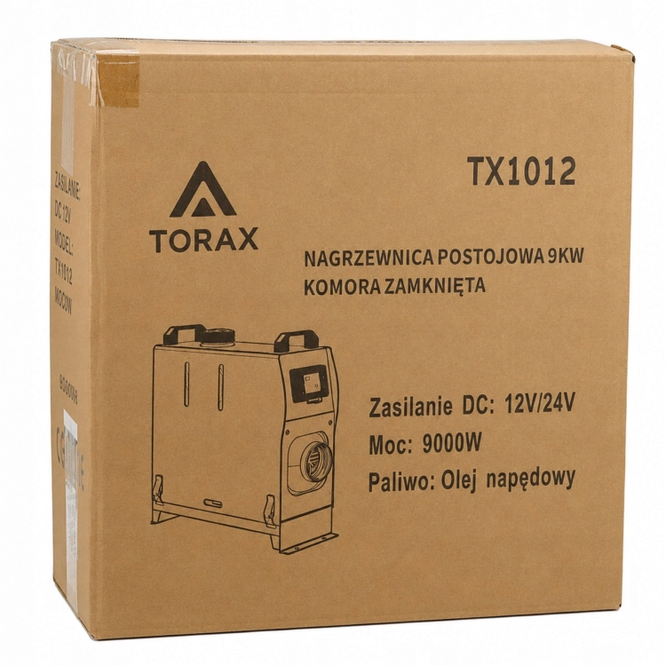 NAGRZEWNICA OLEJOWA OGRZEWANIE POSTOJOWE 50Hz 12V /15V 9kW LCD PILOT DIESEL