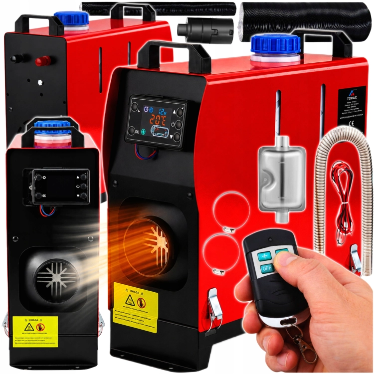 NAGRZEWNICA OLEJOWA OGRZEWANIE POSTOJOWE 50Hz 12V /15V 9kW LCD PILOT DIESEL