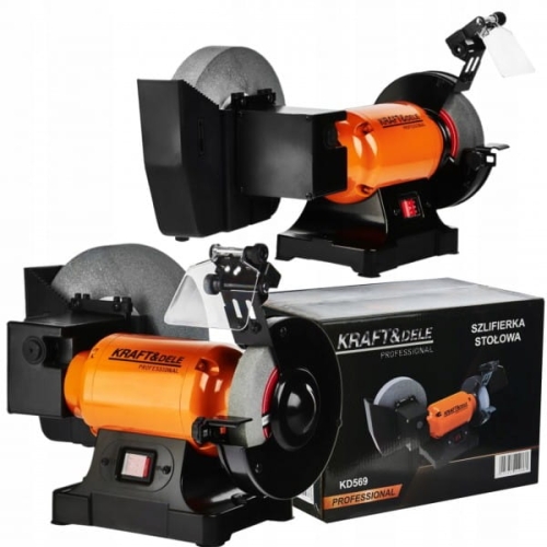 SZLIFIERKA STOŁOWA WIELOFUNKCYJNA 2X KAMIEŃ SUCHO MOKRO 1800W 230V KD569