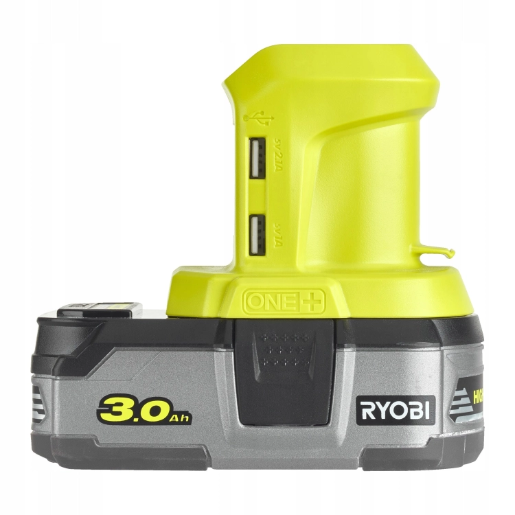 RYOBI BEZPRZEWODOWY ADAPTER USB typ A 2,1 A + 1,0 A 18V ONE+ R18USB-0