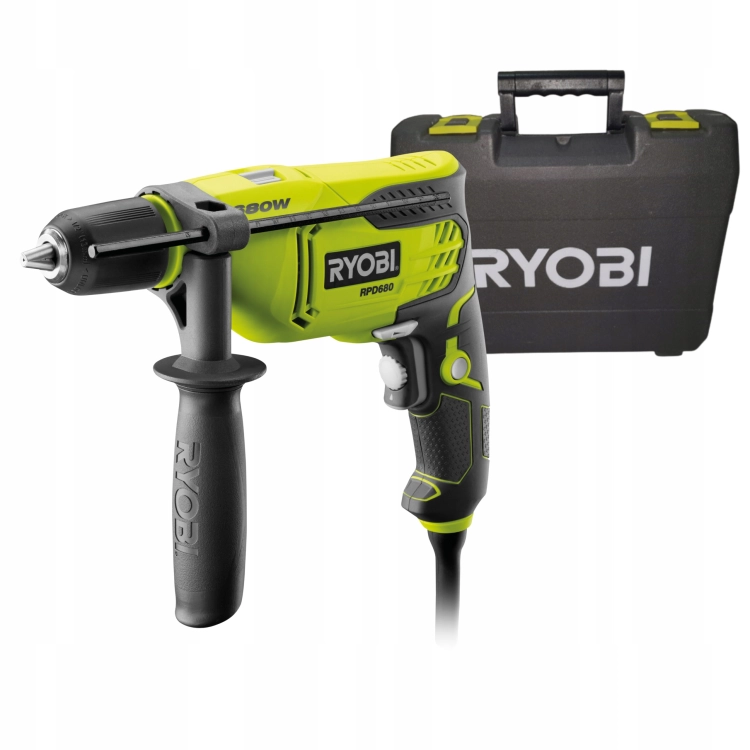 RYOBI WIERTARKA UDAROWA RPD680-K 680W UCHWYT 13mm + WALIZKA REGULACJA