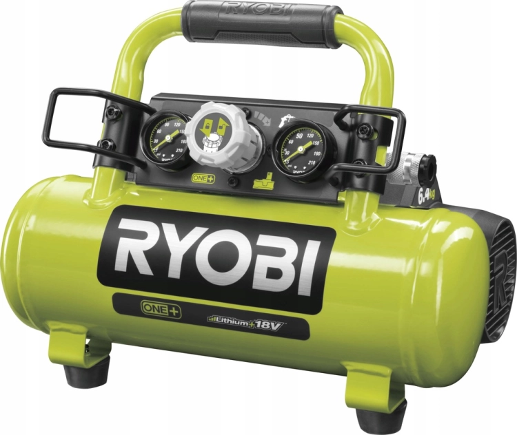 RYOBI KOMPRESOR SPRĘŻARKA DO KÓŁ 8.3 Bar 18V AKUMULATOROWY ONE+ R18AC-0