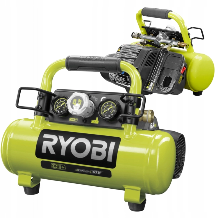 RYOBI KOMPRESOR SPRĘŻARKA DO KÓŁ 8.3 Bar 18V AKUMULATOROWY ONE+ R18AC-0