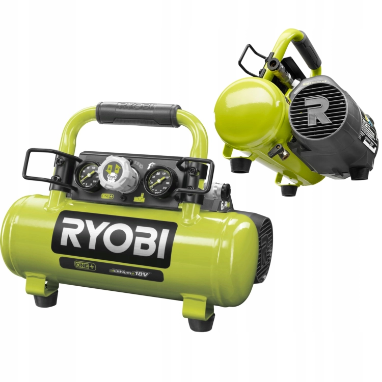 RYOBI KOMPRESOR SPRĘŻARKA DO KÓŁ 8.3 Bar 18V AKUMULATOROWY ONE+ R18AC-0
