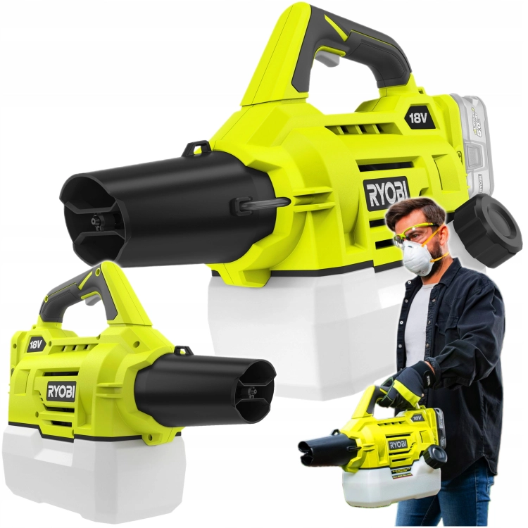 RYOBI AKUMULATOROWY OPRYSKIWACZ ROZPYLACZ MGŁY ZAMGŁAWIACZ 2L RY18FGA-0