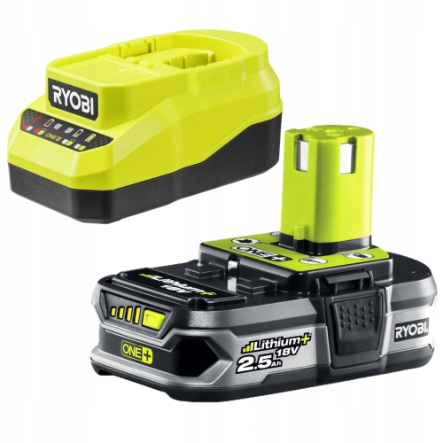 RYOBI ZESTAW AKUMULATOR 2.5 AH Z ŁADOWARKĄ 2A 18V ONE+ RC18120A -125