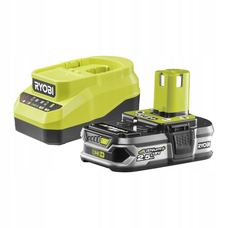 RYOBI ZESTAW AKUMULATOR 2.5 AH Z ŁADOWARKĄ 2A 18V ONE+ RC18120A -125