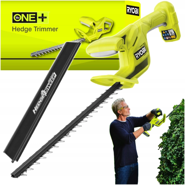 RYOBI NOŻYCE DO ŻYWOPŁOTU GAŁĘZI 40cm AKUMULATOROWE PILARKA PIŁA RY18HT40B