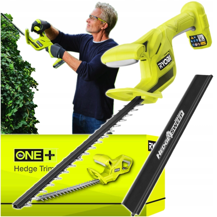 RYOBI NOŻYCE DO ŻYWOPŁOTU GAŁĘZI 40cm AKUMULATOROWE PILARKA PIŁA RY18HT40B