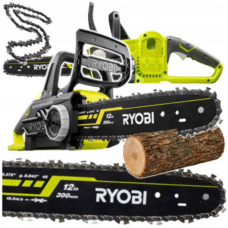 RYOBI AKU PILARKA BEZSZCZOTKOWA PIŁA ŁAŃCUCHOWA GAŁĘZIÓWKA 18V OCS1830 30CM