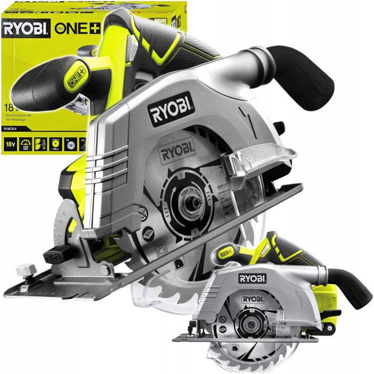 RYOBI AKUMULATOROWA TARCZÓWKA PILARKA PIŁA TARCZOWA R18CS-0 18V ONE+ 165MM