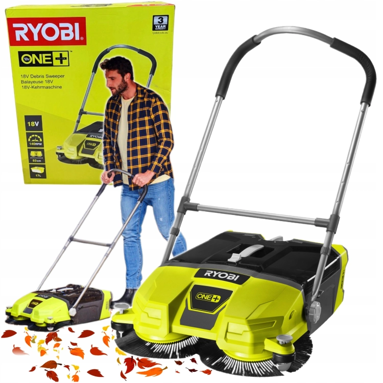 RYOBI ZAMIATARKA AKUMULATOROWA 18V ONE+ 530MM CZYSZCZARKA R18SW3-0