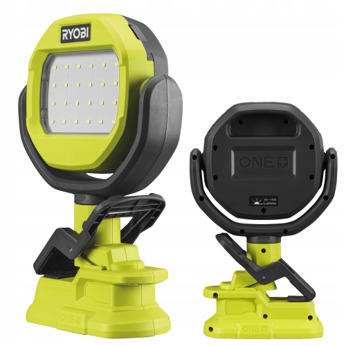 RYOBI LAMPA LED NA ZACISK Z GŁOWICĄ 360 STOPNI 1000 LM 18V ONE+ RLCL18-0