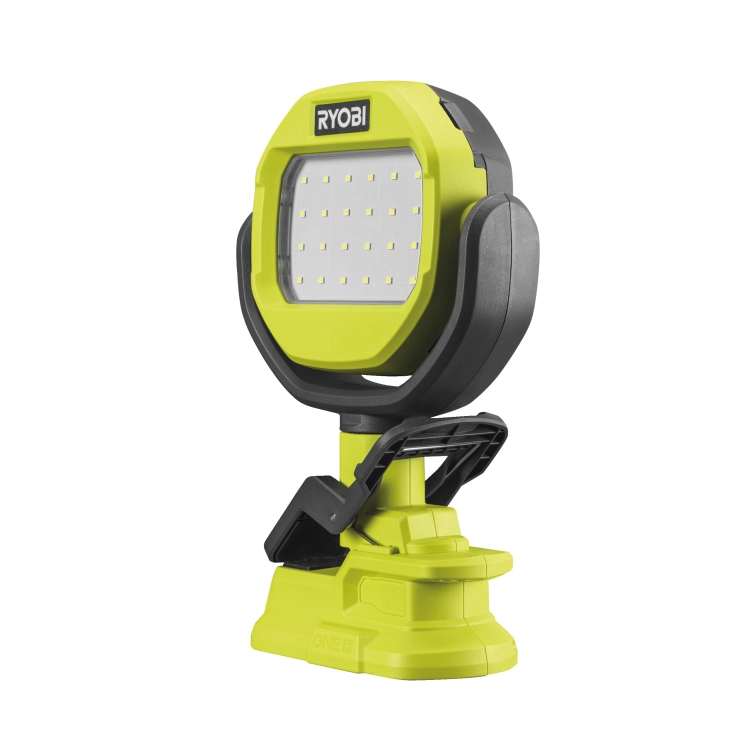 RYOBI LAMPA LED NA ZACISK Z GŁOWICĄ 360 STOPNI 1000 LM 18V ONE+ RLCL18-0