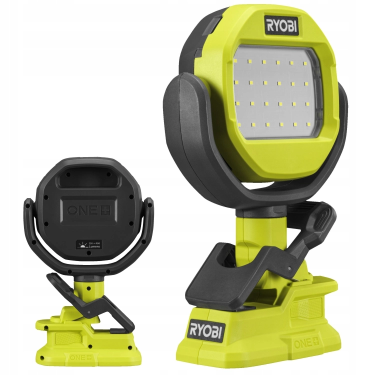 RYOBI LAMPA LED NA ZACISK Z GŁOWICĄ 360 STOPNI 1000 LM 18V ONE+ RLCL18-0