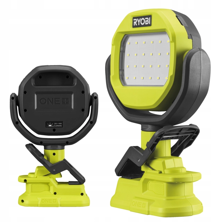 RYOBI LAMPA LED NA ZACISK Z GŁOWICĄ 360 STOPNI 1000 LM 18V ONE+ RLCL18-0