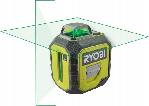 RYOBI POZIOMICA LASEROWA ZIELONY LASER 2D 360° PODPORA RAMIĘ TELESKOP 3,2m