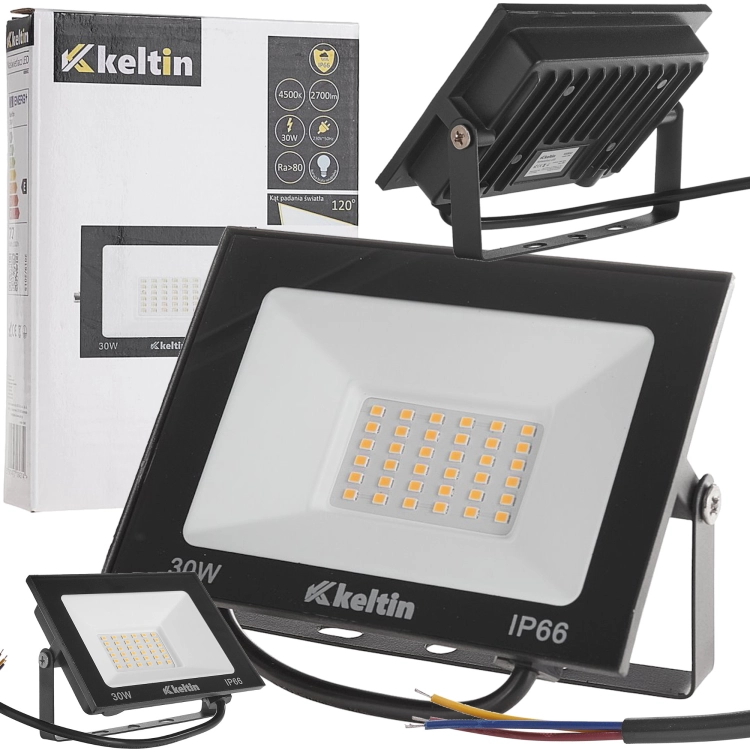 LAMPA NAŚWIETLACZ LED SMD 30W ZEWNĘTRZNY HALOGEN IP66 4500K BIAŁY NEUTRALNY