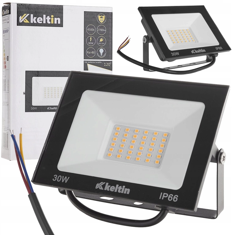 LAMPA NAŚWIETLACZ LED SMD 30W ZEWNĘTRZNY HALOGEN IP66 4500K BIAŁY NEUTRALNY