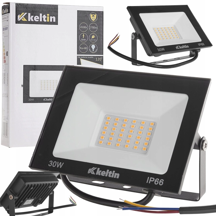 LAMPA NAŚWIETLACZ LED SMD 30W ZEWNĘTRZNY HALOGEN IP66 4500K BIAŁY NEUTRALNY