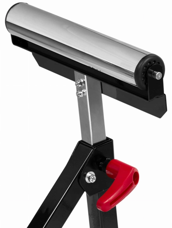 STOJAK BUDOWLANY Z PODAJNIKIEM KOZIOŁEK ROLKOWY 680-1080 MM PODPORA KOBYŁKA