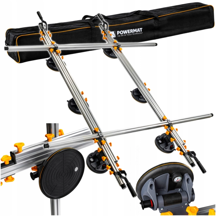 RAMA DO PRZENOSZENIA PŁYT SZKŁA SZYB WIELKOFORMATOWYCH DO 150KG RDPP-150M