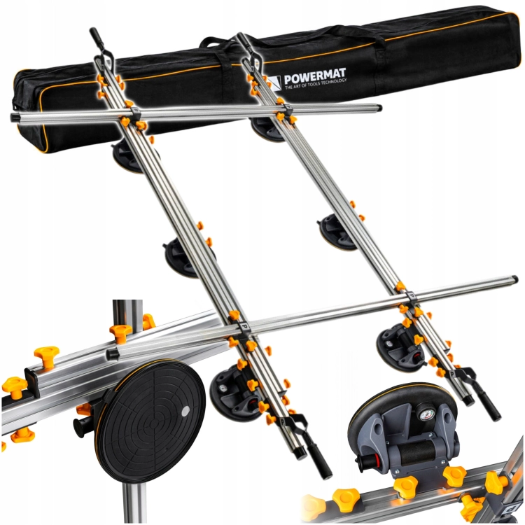 RAMA DO PRZENOSZENIA PŁYT SZKŁA SZYB WIELKOFORMATOWYCH DO 150KG RDPP-150M