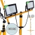 NAŚWIETLACZ LED SMD STATYW BUDOWLANY HALOGEN LAMPA WARSZTATOWA 2X50W 6500K