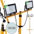 NAŚWIETLACZ LED SMD STATYW BUDOWLANY HALOGEN LAMPA WARSZTATOWA 2X50W 6500K