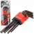 ZESTAW KLUCZY IMBUSOWYCH DŁUGICH 1,5-10MM 9EL.IMBUSY DŁUGIE Z KULKĄ YT05671