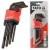 YATO KLUCZE IMBUSOWE ZESTAW KLUCZY TORX T10-T50 9EL. CR-V IMBUSY Z OTWOREM