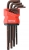 YATO KLUCZE IMBUSOWE ZESTAW KLUCZY TORX T10-T50 9EL. CR-V IMBUSY Z OTWOREM