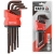 YATO KLUCZE IMBUSOWE ZESTAW KLUCZY TORX T10-T50 9EL. CR-V IMBUSY Z OTWOREM