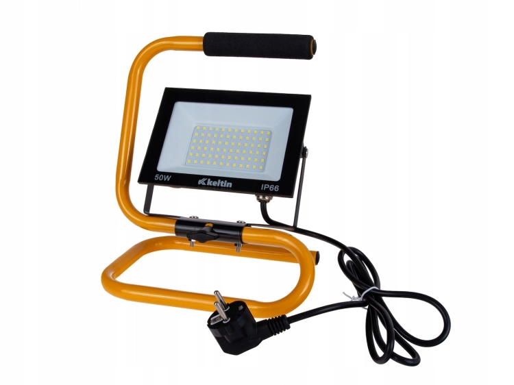 LAMPA ROBOCZA LED 50W ZE STATYWEM NAŚWIETLACZ BUDOWLANY 4500K IP66 LAMPA