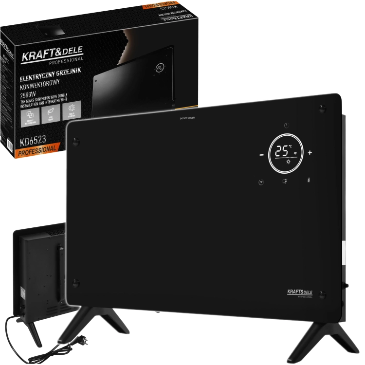ELEKTRYCZNY GRZEJNIK KONWEKTOROWY 2500W Z WI-FI TRYB ECO TERMOSTAT 230V