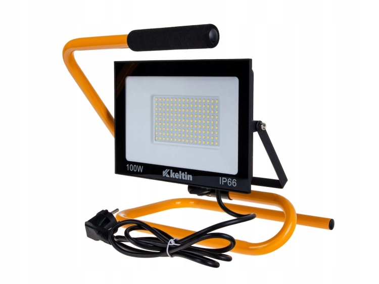 NAŚWIETLACZ LED 100W STATYW LAMPA ROBOCZA 10000LM IP66 6500K BIAŁA ZIMNA