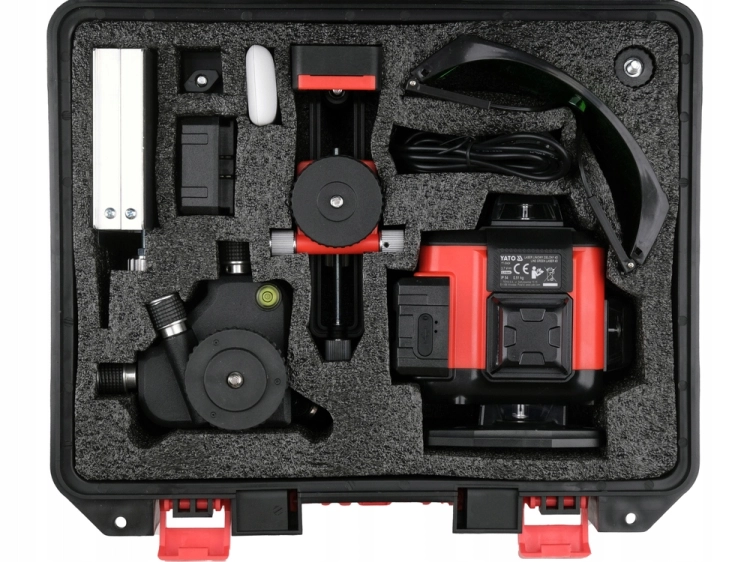 YATO LASER ZIELONY 4D Z ELEKTRONICZNYM KOMPENSATOREM 16 LINII YT-30424